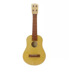 Mini Violão Infantil Brinquedo Musical Em Madeira Artesanal