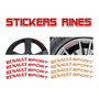 Stickers Para Rines Renault Clio Sport Progresivos Euro Bbs