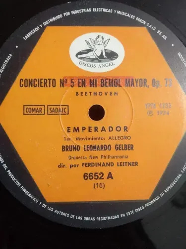 Bruno Gelber New Philharmonia Orchestra - Concierto N°5 - vinilo 1974