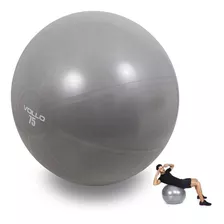 Bola Pilates 75cm Suíça Exercício Yoga Ginástica Vollo Cinza