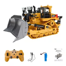 Excavadora Control Remoto Juguete Bulldozer 9 Canales Metal