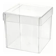 Caja Cubo De Acrílico Transparente Para Recuerdos Y Regalos