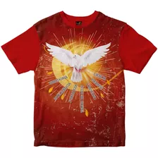 Camiseta Crisma E Os Dons Do Divino Espírito Santo Vermelho