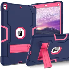 Funda Para iPad Air 3 iPad Pro 10.5 Azul Marino / Rosa Rojo