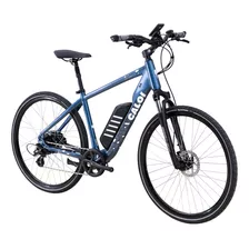 Bike Elétrica Caloi E-vibe City Tour Aro 700 Shimano 8v Cor Azul Tamanho Do Quadro 18/g
