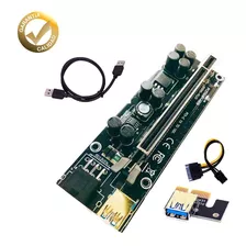 Riser 1x A 16x V 009s Plus Ultimo Modelo Pci-e Cripto Miner