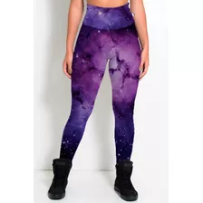 Calça Legging Elástica Galáxia Star Tumblr Estrelas Fitness