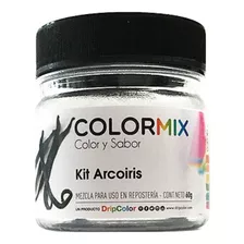 Colorante Polvo Comestible Color Mix Kit X6 Colores Arcoíris