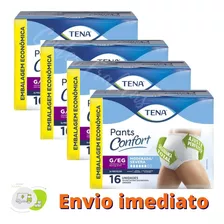 Fralda Calça Tena Confort G/eg - Com 64 Fraldas - Barata