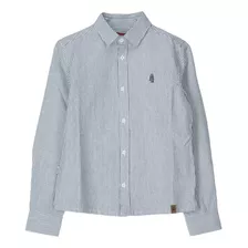 Camisa Niño Oxford Gris Claro Hush Puppies Kids