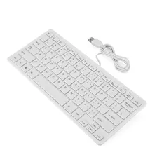 Teclado Ultradelgado De 78 Teclas Con Cable Usb Para Pc