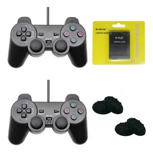 Kit Ps2 Com 2 Controles + Memory Card + Grips