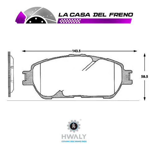 Pastilla Freno Del Toyota Solara Coupe (usa) 2.4 2004-2008 Foto 3