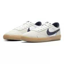 Tenis De Skateboarding Nike Sb Heritage Vulc Blanco/azul Color Blanco Cumbre/blanco/marrón Claro Goma/azul Marino Talla 27 Mx