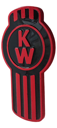 Emblema De Parrilla Kenworth T600 T660 T800 T300 Rojo Negro Foto 2