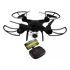 Drone Con Camara Transmite En Vivo Celular Fpv Wifi Negro