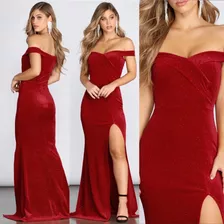 Vestido Rojo Con Glitter Cola De Sirena