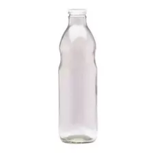 Botella De Vidrio 1 Litro Con Tapa Jugo Agua Siena