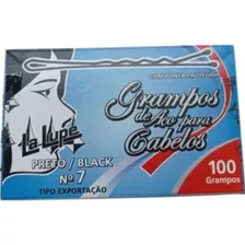 Grampo P/ Cabelos La Lupe Preto N 7 10 X 100 Grampos