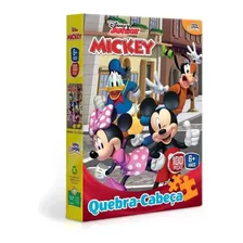 Novo Papel Quebra Cabeças Da Turma Do Mickey 100 Peças 8001