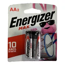 Pilas Alcalinas Aa Marca Energizer Paquete De 2 Unidades