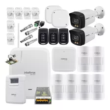 Kit Alarme Amt 8000 Wifi 6 Sensores Pet C/ 2 Vhd 3240