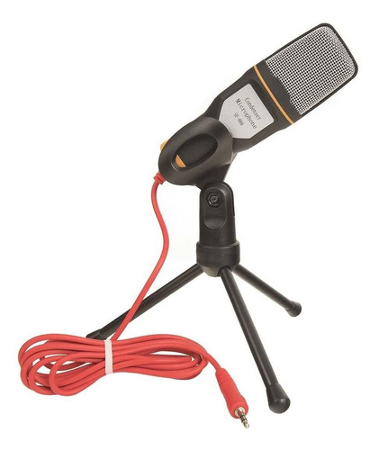 Microfone Sf 666 Condensador  Omnidirecional Preto