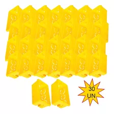 Caixa De Embutir Luz 4x2 Plástico Amarela Tramontina Cx/30