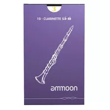 Palheta Tradicional Ammoon Clarinete 3,0 Caixa Com 10 +frete