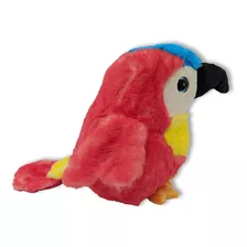 Arara Vermelha 22cm Pelúcia