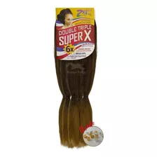 Jumbo Super X Cabelo Para Tranças Jumbão Box Braids 400 Gr Cor T2/27 Castanho/loiro Mel