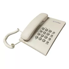 Telefono Fijo Funcion Redial Mesa O Pared Con Cable Suono Color Blanco