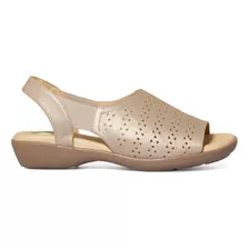 Sandalia Confort Piel Mujer Beige Capricho 16382 Gnv®