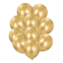 Balão 9 Metalizado Dourado Joy C 50 Unid