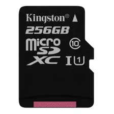 Cartão De Memória Kingston Sdcs/256gb Canvas Select Com Adaptador Sd 256gb