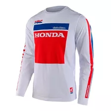 Playera Troy Lee Designs Ls Honda Rs 750 Tee White