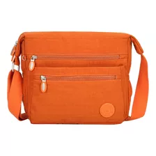 Bolsa Média Feminina Alça Transversal Em Nylon Tactel 