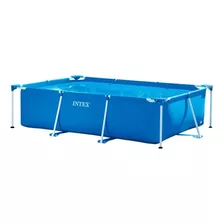 Pileta Estructural Rectangular Intex 28270 Con Capacidad De 1662 Litros De 220cm De Largo X 150cm De Ancho De 150cm De Diámetro Azul Diseño Mosaico