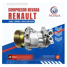 Compresor Renaultlogan/sandero/duster Año06/096pk12v Nevada 