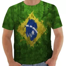 Camiseta Camisa Lc 8544 Brasil Futebol Coracao Seleção Copa