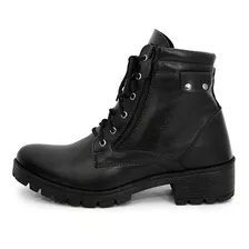 Bota Coturno Feminino Gel Militar Motoqueira Promoção Estilo