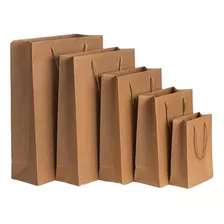 Bolsa De Papel Kraft Marron Para Regalo Y Cualquier Ocasion