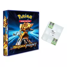 Álbum Pasta Fichário Pokemon Com 10 Folhas Xy Break Point