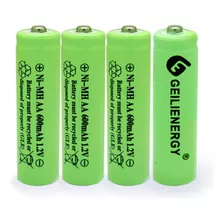 Geilienergy Nimh Aa 600mah 1.2v Baterias Recargables Para Lu