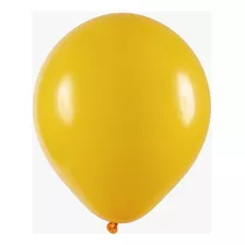 Balão Bexiga Redondo 16 Amarelo Ouro -12 Unid - Art Latex