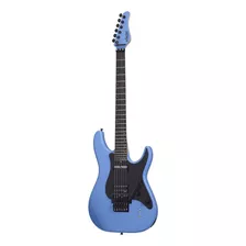 Guitarra Eléctrica Schecter Sun Valley Super Shredder Fr S De Caoba Riviera Blue Con Diapasón De Ébano