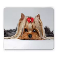 Mouse Pad Ambesonne Yorkie, Lying Yorkshire Te...