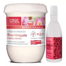  Kit Creme Massagem Rosa Mosqueta + Óleo Gestantes 650g