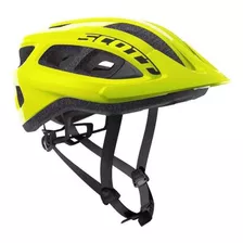 Casco Bicicleta Scott Supra Urbano Montaña Color Amarillo Flúo Talle M