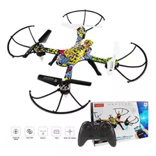 Drone Plegable Wifi Camara 720p Estabilizador De Vuelo Color Negro